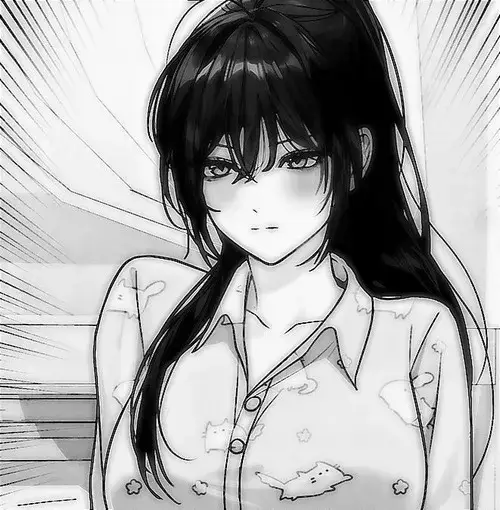 Avatar anime đen trắng tối giản sắc độ nhưng không hề nhạt