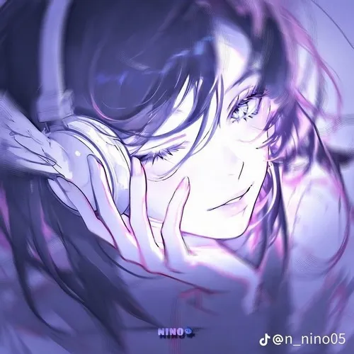 Nhân vật nữ anime màu nền mờ tạo mờ ảo