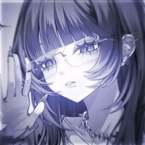 Ảnh profile anime nữ sáng màu glow nhẹ quanh vai