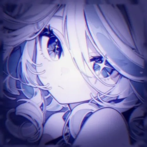 Ảnh hiển thị anime nữ ánh sáng phát quang mộng mơ