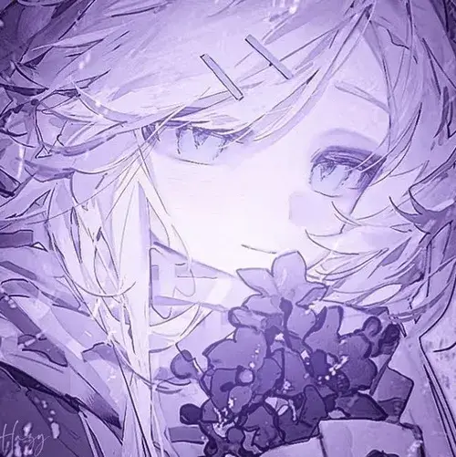 Ảnh avatar Facebook anime nữ hiệu ứng glow tạo chiều sâu thị giác