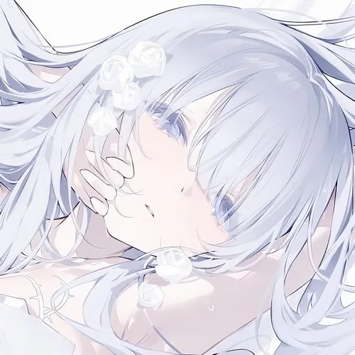 Hình đại diện anime nữ glow với da sáng và màu dịu