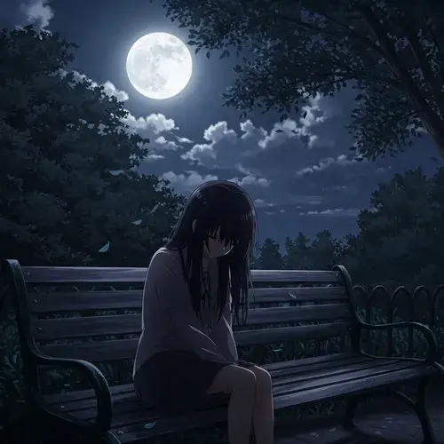 Avatar tâm trạng cô đơn cho người đang học cách quen với im lặng