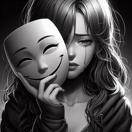 Hình avatar cute nữ chênh vênh giữa hoàng hôn màu trầm