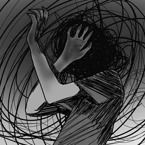 Hình profile cute nữ buồn dịu cùng mái tóc buông nhẹ