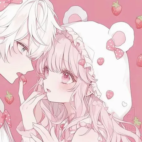 Avatar cặp minh họa nhân vật với chi tiết trang phục hài hòa