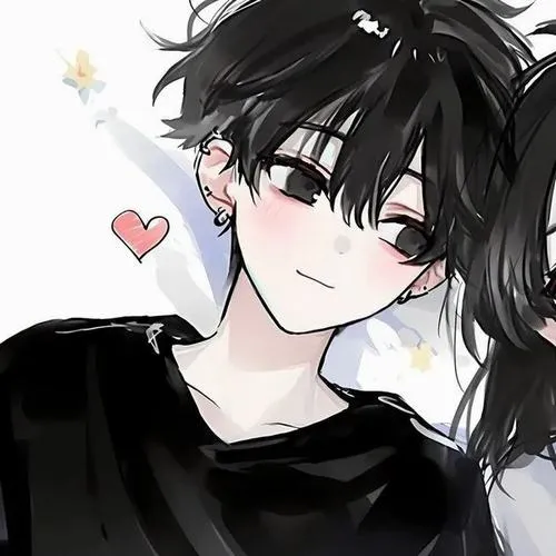 Avatar tình nhân anime với ánh nhìn chan chứa tình cảm