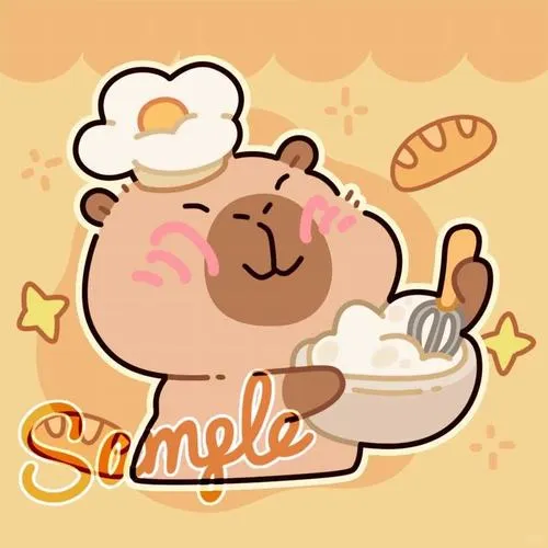 Capybara chibi biểu cảm mặt hiền tạo thiện cảm nhẹ nhanh