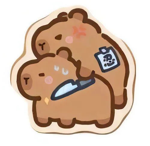 Hình profile cute Capybara chibi dễ mến hiền dịu