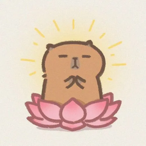 Hình đại diện Capybara dễ thương đầu tròn hiền êm