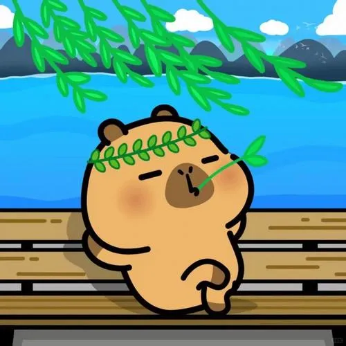 Ảnh đại diện Capybara chibi dành cho người yêu vibe chill