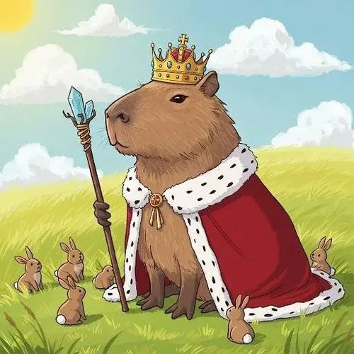 Hình profile chuột nước khổng lồ dáng ngồi thấp rất mộc mạc