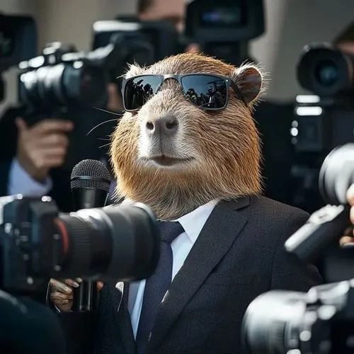 Capybara như biểu tượng hòa bình tạo cảm giác gần gũi nhẹ