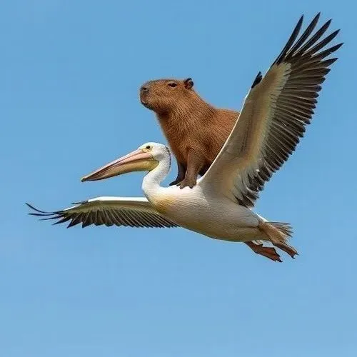 Capybara lạc quẻ giữa các loài tạo meme giải trí