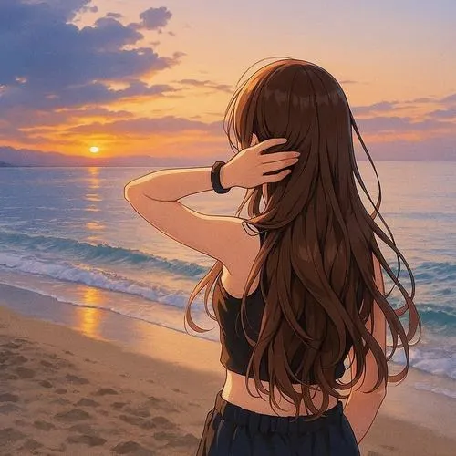 Hình đại diện cô gái xinh sử dụng màu sắc đậm giàu thẩm mỹ