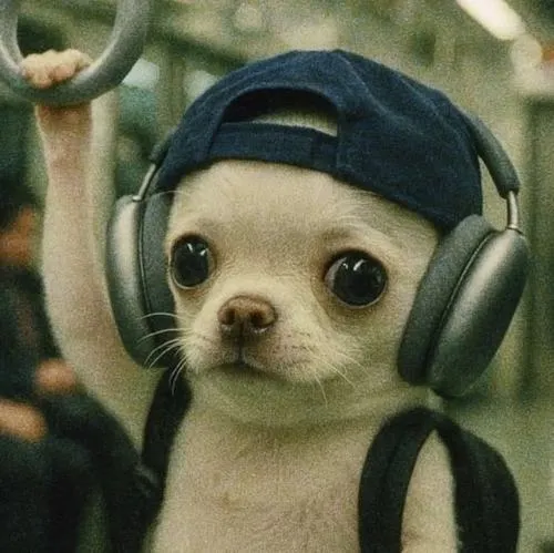 Ảnh profile chó cá tính dùng tương phản cao rất sắc cạnh