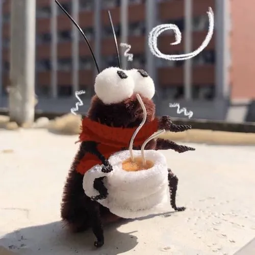 Ảnh avatar ngầu gián chibi với màu sắc tối giản