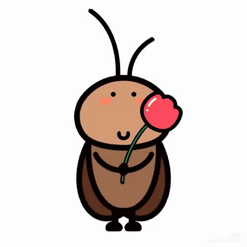 Gián thân thiện hóa nhờ đường nét rõ và biểu cảm vui