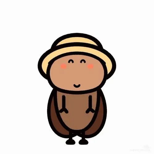 Avatar dễ thương gián hoạt hình với nền ảnh đơn giản