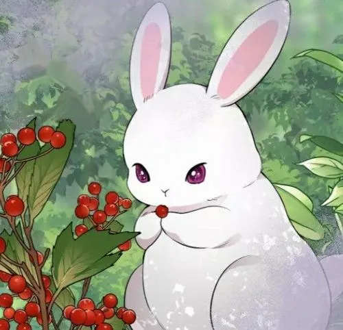 Avatar Facebook thỏ hoạt hình phong cách kawaii cảm giác chữa lành