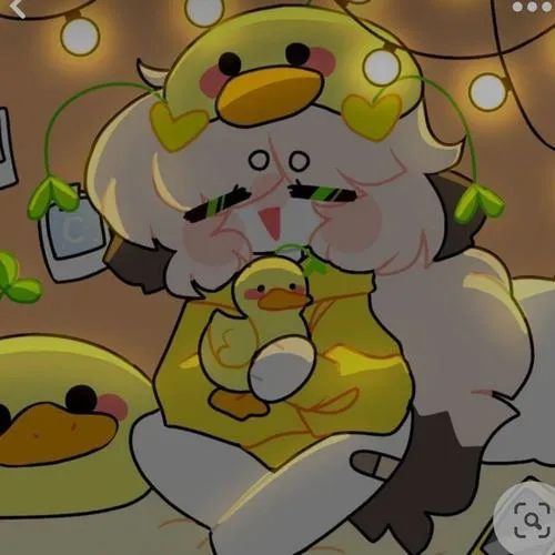 Avatar con vịt cute nhấn chi tiết mỏ bo