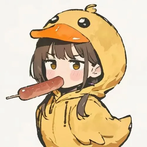 Avatar vịt cute nhấn lông mềm và ánh nhìn hiền