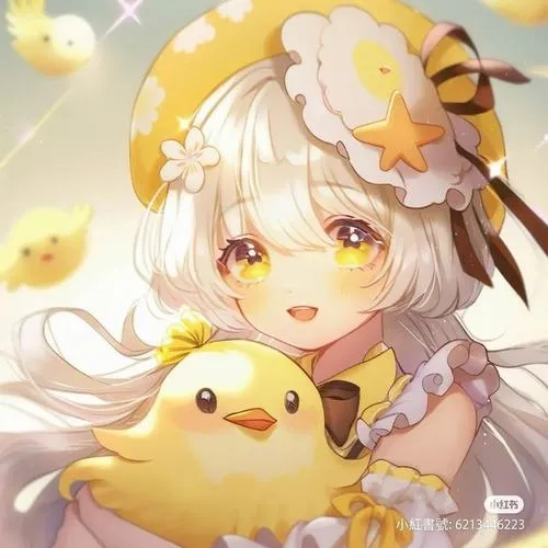 Ảnh profile vịt thể hiện phong cách minh họa tối giản