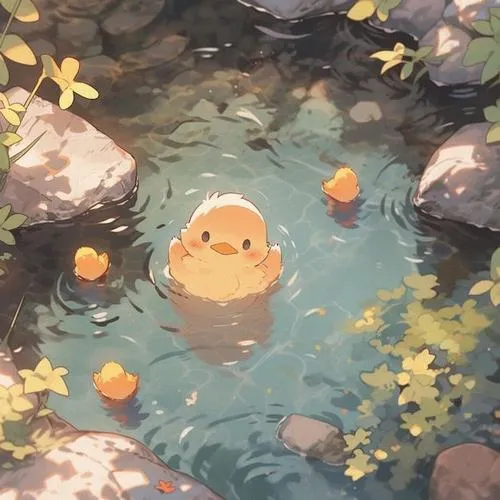 Hình đại diện vịt nhấn đầu vịt tròn