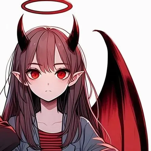 Ảnh đại diện đôi ác quỷ với ánh mắt băng giá và vibe ác quỷ