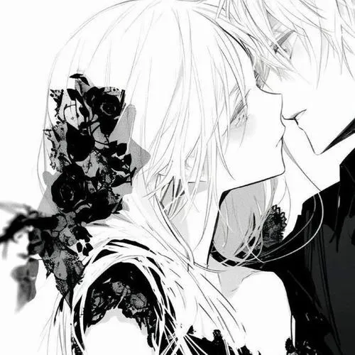 Avatar đôi anime đen trắng tạo liên kết cảm xúc sâu hơn màu sắc