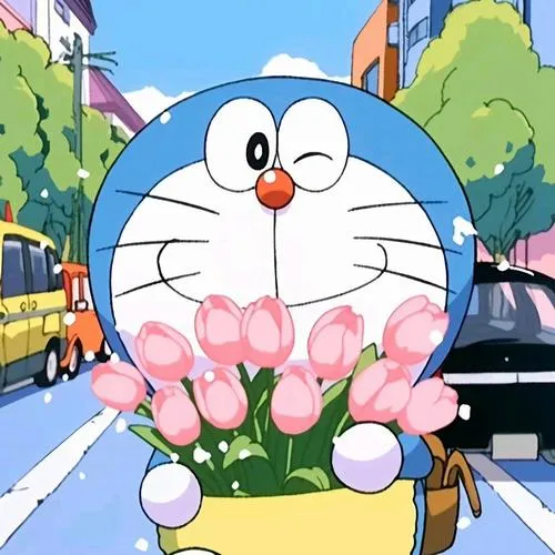 Hình avt cute sticker chibi tông nền pastel nhìn dễ thương vừa đủ