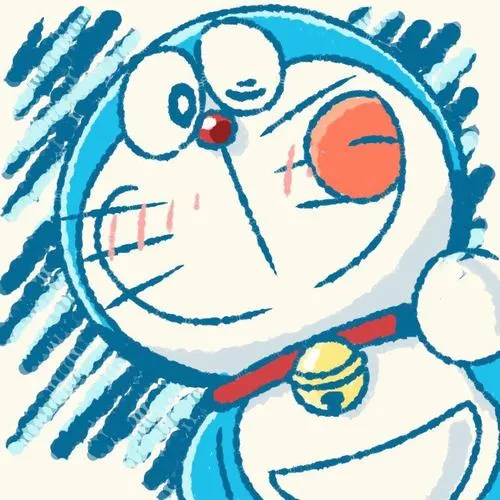 Avatar Doremon cận mặt sáng sủa, nhìn là thấy dễ gần ngay lập tức