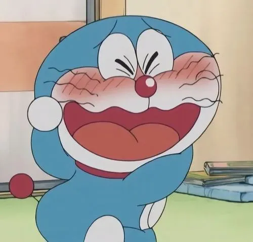 Ảnh hiển thị Doraemon vô cảm hợp sticker chat