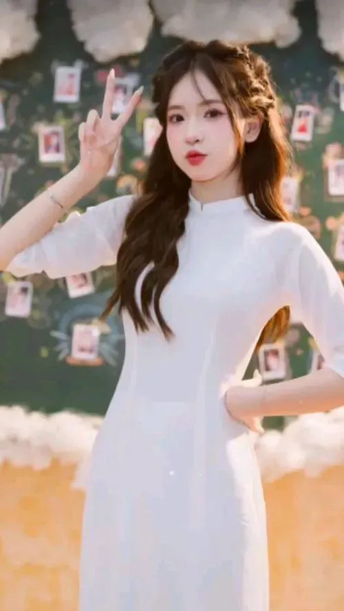 Ảnh đại diện gương mặt dễ thương trong phông nền đơn giản