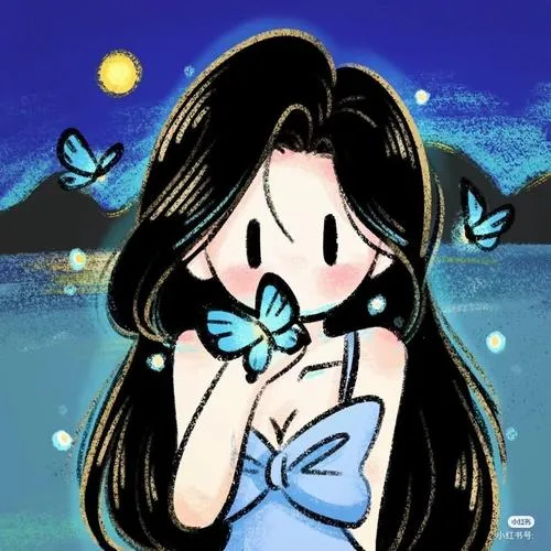 Hình avt cute Sticker nhân vật biểu tượng nhỏ trang trí lung linh