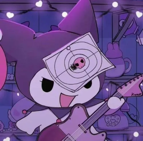 Ảnh đại diện Kuromi kết hợp phụ kiện và tông màu cảm xúc