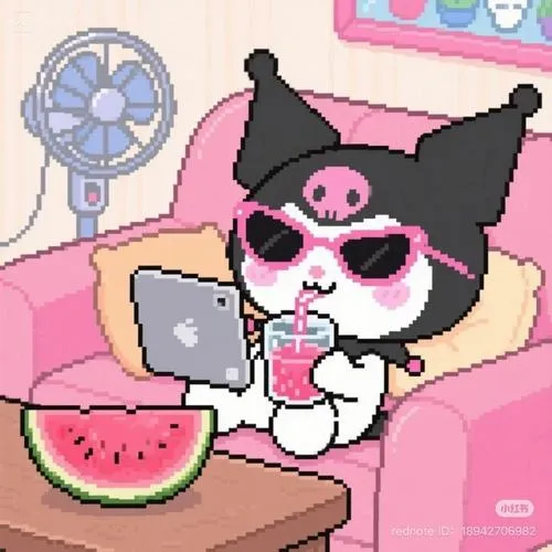 Phong cách gothic pha cute khiến Kuromi khác biệt rõ ràng