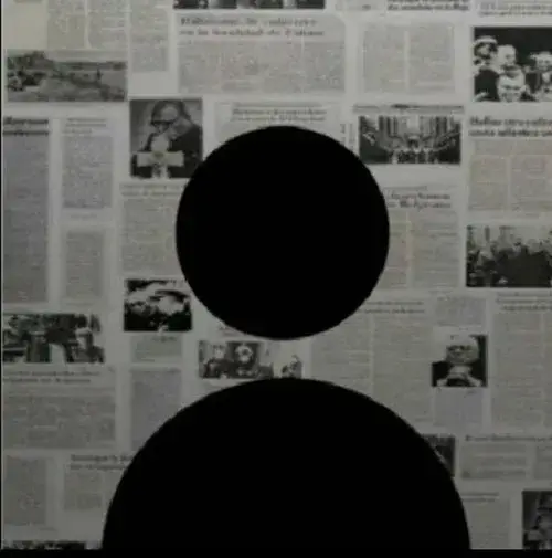 Nền trơn và icon người được chế vui thành hình mới