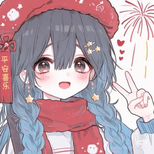 Avatar dễ thương đỏ rực pha ánh sáng mềm đầy năng lượng