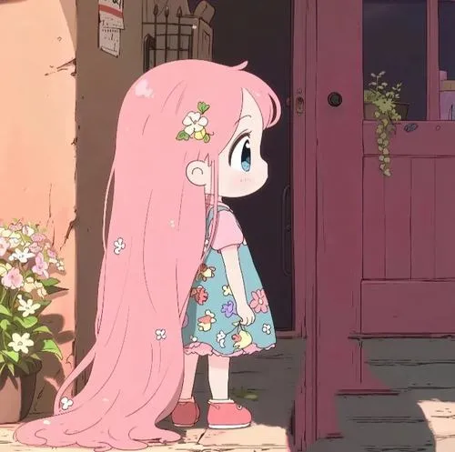 Ảnh đại diện màu hồng cute phù hợp với phong cách sống chậm