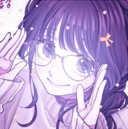 Hình avt cute tím mộng mơ với nền trơn và ánh sáng mềm