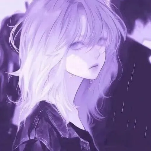 Ảnh đại diện màu tím mộng mơ với ánh sáng mềm nghệ thuật