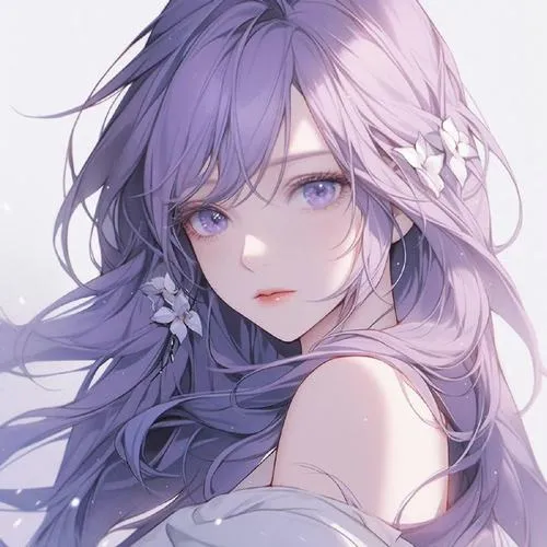 Gam tím pastel tạo cảm xúc dễ thương cho chân dung nghệ thuật cá nhân