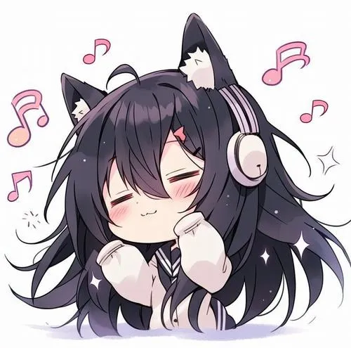 Tuyển tập avatar mèo anime chibi mềm mại cho tín đồ kawaii