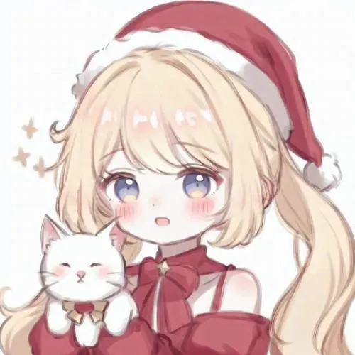 Ảnh avatar mèo anime khoe đôi mắt to và tai nhọn