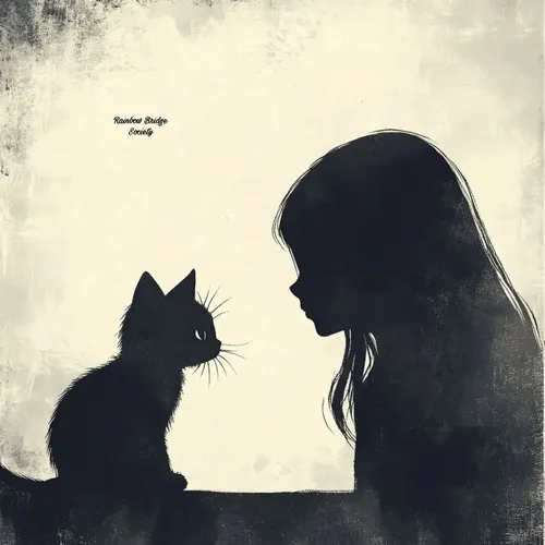 Avatar mèo cô đơn trong phông nền ảnh rộng đầy khoảng trống