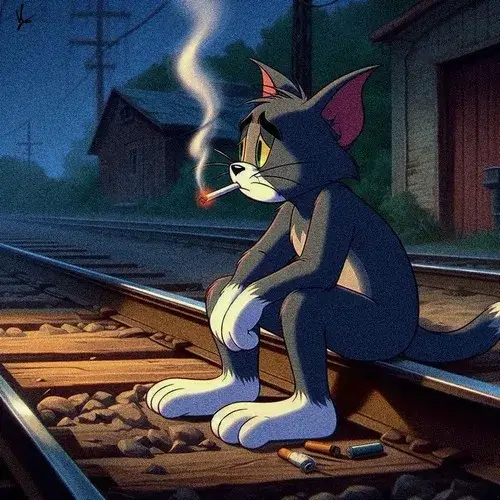 Hình đại diện mèo trầm gợi mèo buồn man mác sâu lắng