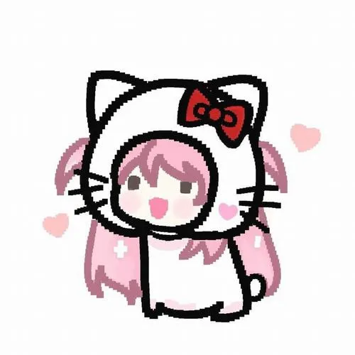 Phong cách mèo chibi hòa liên hệ phong cách hoạt hình