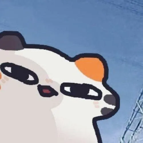 Ảnh avatar mèo chibi tạo phối màu ngọt nhẹ