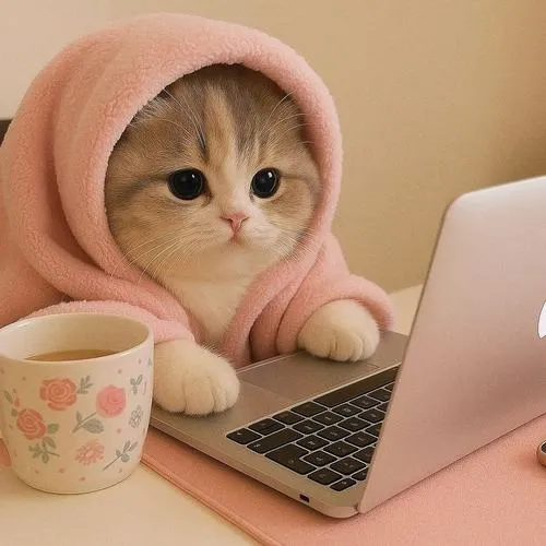 Hình avatar cute mèo Anh lông ngắn khoe khuôn mặt tròn xoe